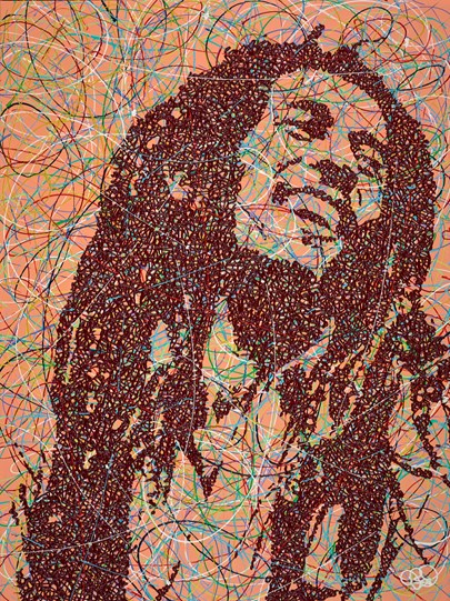 Robert Nesta by Jim Dowie - Original Painting on Box Canvas